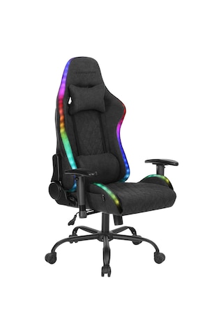 Adore Gaming Prime-x Pofesyonel Oyuncu Koltuğu - Koyu Gri Kumaş 69x119.5-130x76 Cm