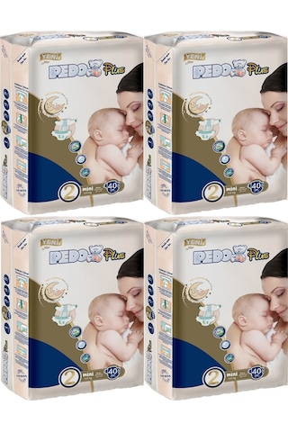 Pedo Plus Bebek Bezi Beden:2 3-6kg Mini 160 Adet Jumbo Aylık Pk 4'lü