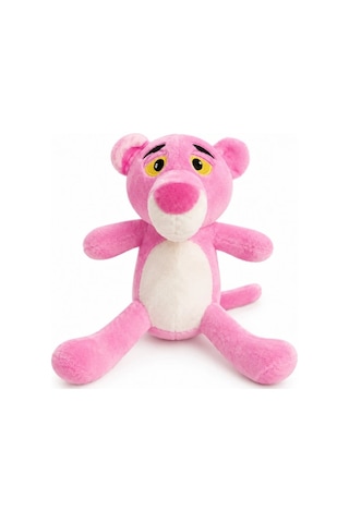 Panter Peluş Oyuncak 25 Cm Yumuşacık Dokulu Sevimli Pembe Peluş Çok Renkli