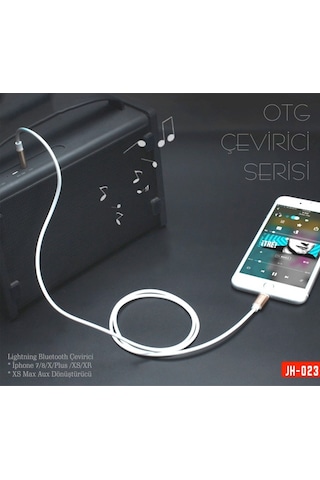 Concord Apple Uyumlu iPhone Lightning To 3.5 Aux 1M Çevirici Otg Jh023