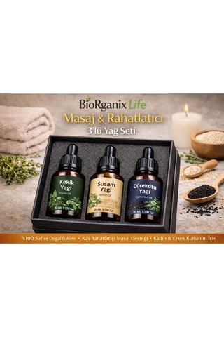 Life Kas Rahatlatıcı & Masaj Yağı 3 Lü Set Spor Sonrası Bakım