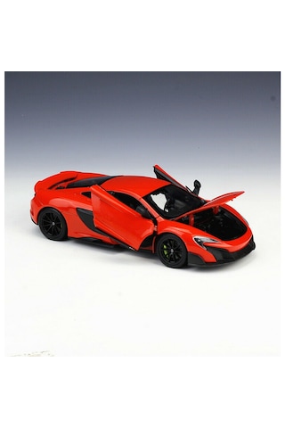 Welly 1/24 Mclaren 675lt Turuncu Metal Model Oyuncak Araba