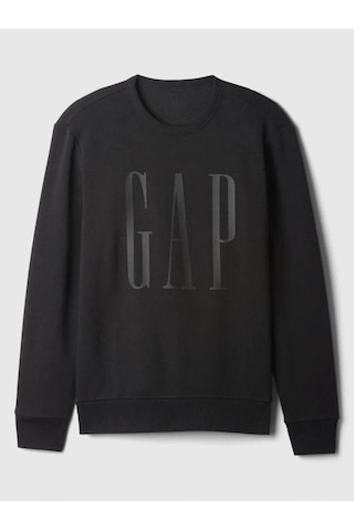 Gap Logo Fleece Siyah Sweatshirt Erkek-5958 Siyah