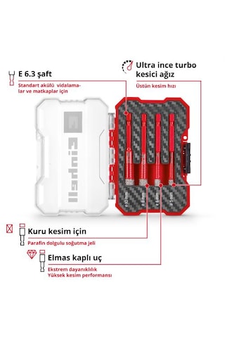 Einhell Beton Delici Elmas Taşlı Uç Seti 4 Parça - 49500404