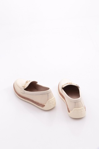 Dgn 190e Kadin Loafer Ayakkabi Bej