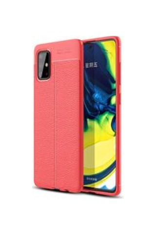 Galaxy A71 Kılıf Zore Niss Deri Desenli Silikon Kılıf