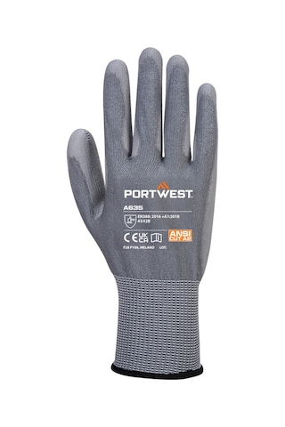 A635 Eco-cut 4x42b Pu Kaplı B Seviye Kesilme Dirençli Siyah 8 Nu Hassas Montaj İş Eldiveni
