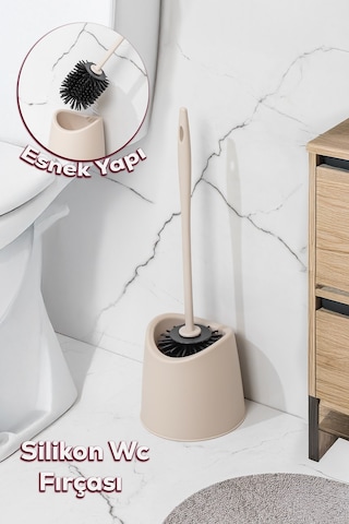Porsima Sb-776 Silikon Wc Tuvalet Banyo Fırçası Klozet Fırçası Kr