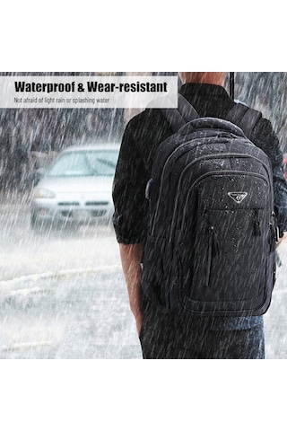 Createtech Yan Çanta Bilgisayar Omuz Askılı Seyahat Çantası 18-49 İnç Usb Bölmeli Çok renkli