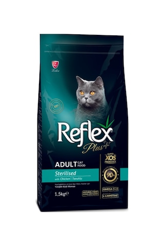 Reflex Plus Sterilised Tavuklu Kısırlaştırılmış Yetişkin Kedi Maması 2 x 1500 G