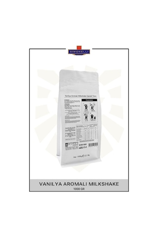 Simonelli Milkshake Vanilya Aromalı 1 KG