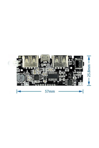 Ekranlı Powerbank Şarj Devresi - 5V 2A Charger Modül