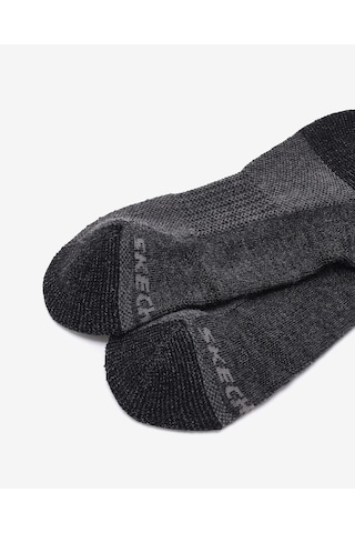 Skechers Wo1/2 Terry Traıl Qtr Crew - 2'li Paket Kadın Çorap Kadın Siyah Çorap S118743-001