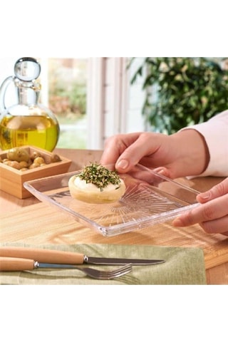 Paşabahçe 68307 Madlen Kare Tatlı Tabağı 2lı