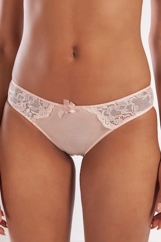 Golshan Gracıa A Plus Pudra Dantel Detaylı Mini Slip Külot Pudra