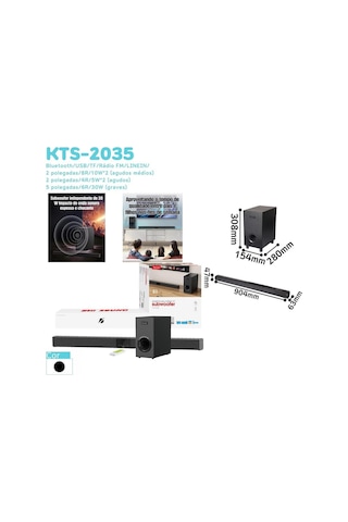 Sound Bar Bluetooth Ve Uzaktan Kumandalı Ses Sistemi 30w Tv Sinema Ses Sistemi Soubwoofer