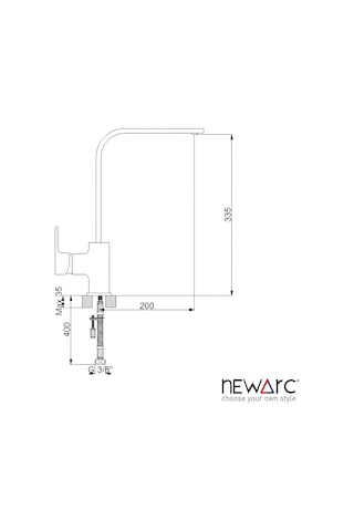 Newarc 241881 Drop Eviye Bataryası Krom