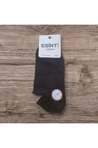 Esinti Bayan Görünmez Koton Çorap 6 Lı Siyah