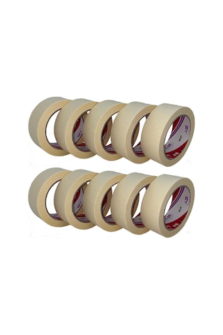 Ve-Ge Oto Maskeleme Bandı Kağıt Bant 10 Adet . Ölçü:36Mmx35Metre