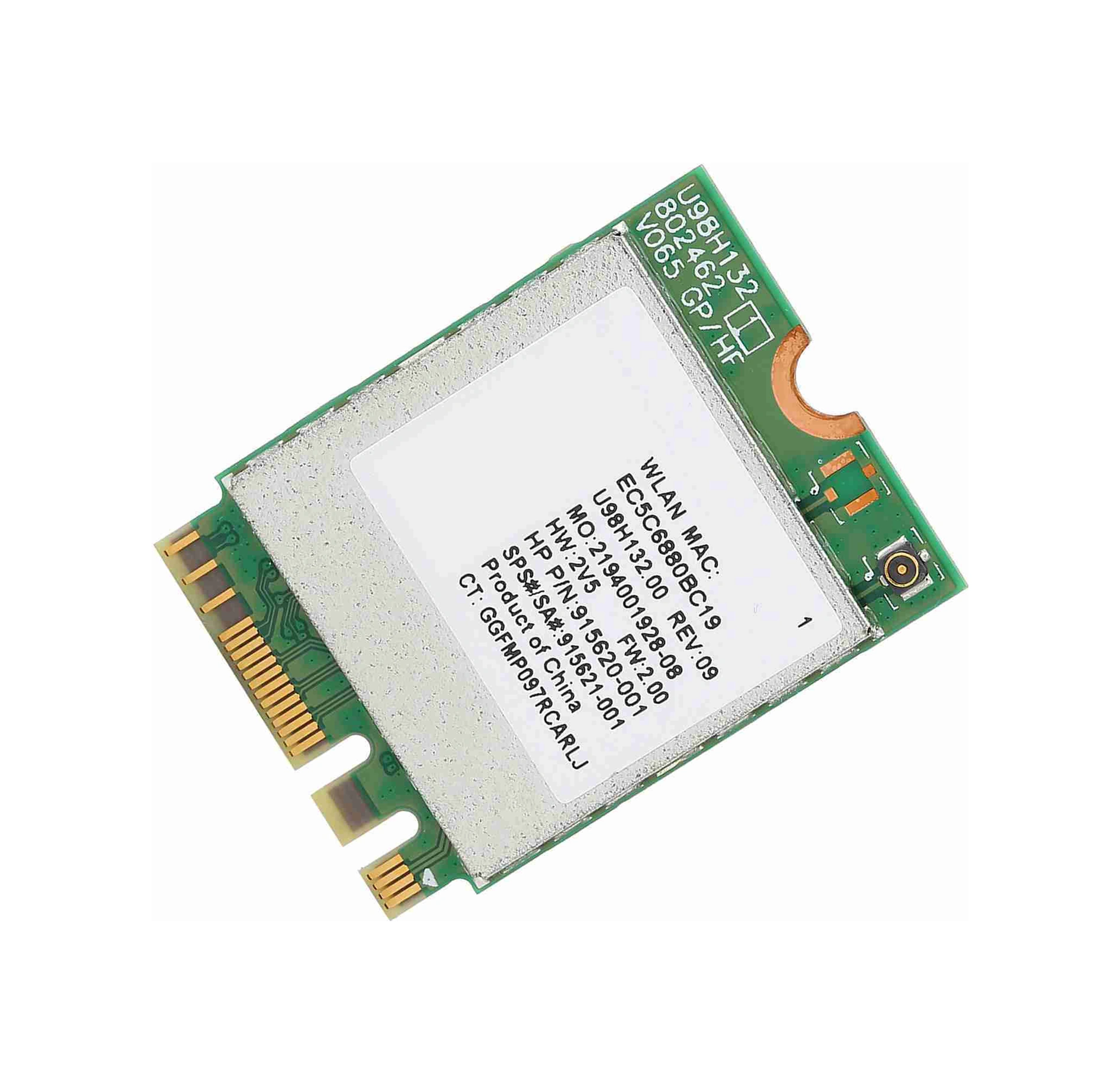 Xiyyadms Rtl8821ce M.2 Ngff Kablosuz Ağ Kartı, 802.11 A/b/n/ac Protokolü, 433mbps Hız, Bluetooth 4.2, Win7/8/10 Desteği, Hp Notebook/desktop Uyumlu