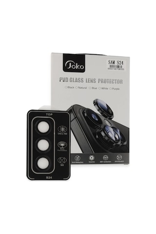 Joko Samsung Galaxy Uyumlu S24 Pvd Metal Kamera Lens - Siyah
