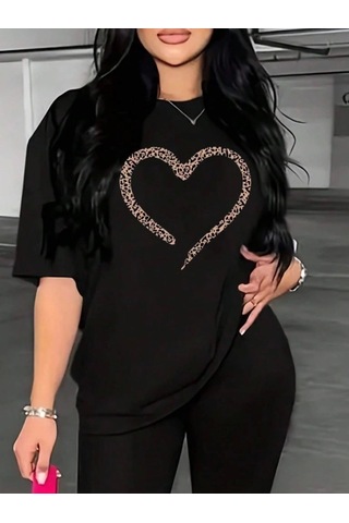 Efnaz Style Baskılı T-shirt - Siyah