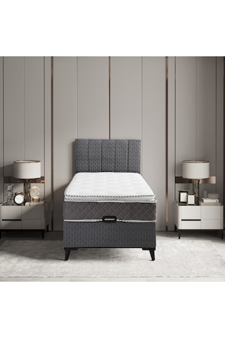 Luna Elite Tek Kişilik Yatak Baza Başlık Set 3'lü Set Konuma Özel Teslimat 90 x 190 CM