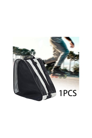 Trendooze Tote Taşıma Suntek Pateni Paten Örgü Gri Cepler Çantası Buz Zw Gri