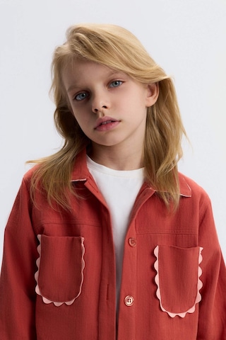 Xo Kids Kız Çocuk Gömlek 4-8 Yaş 31504 Kiremit
