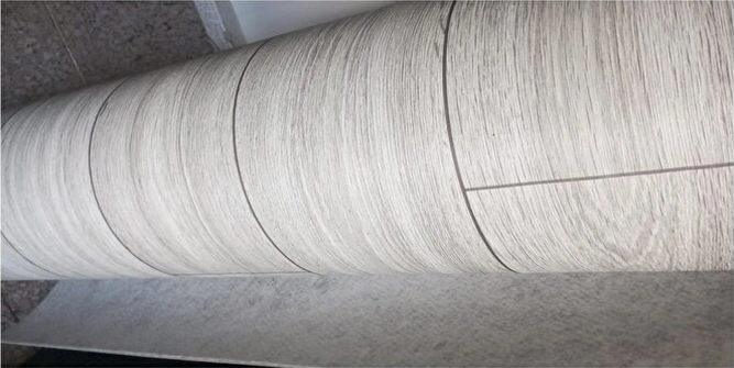 Keçeli Gri Parke Desenli Muşamba Pvc Zemin Muşambası Mineflo Yer Muşamba En 150 Cm