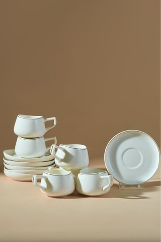 Karaca  Streamline Hole 6 Kişilik Kahve Fincan Takımı 80 ml