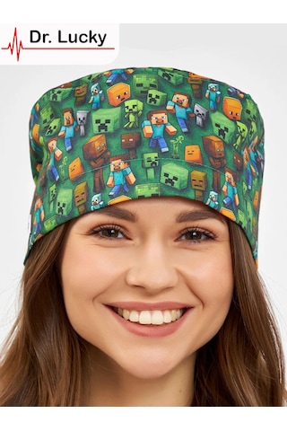 Dr. Lucky Minecraft Pamuklu Tıbbi Bone 339060062