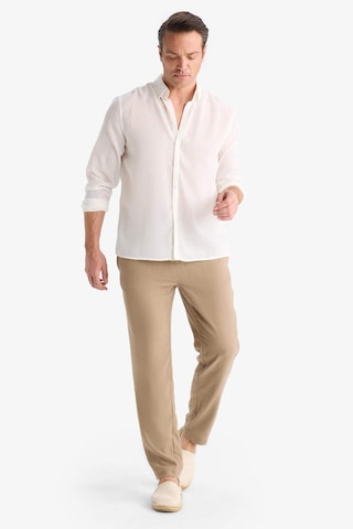 Defacto Relax Fit Kısa Paça Keten Görünümlü Pantolon E4790ax25aubn295 Kahve