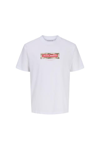 Jack & Jones Jcobreeze Erkek Tişört Kısa Kollu Rahat Günlük Beyaz