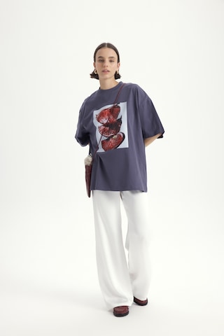Mai Studıos Mai Studios Co. Pomelo Oversize Füme T-shirt Füme