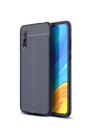 Huawei P Smart S (Y8P) Kılıf Deri Tarzı Niss Silikon Case