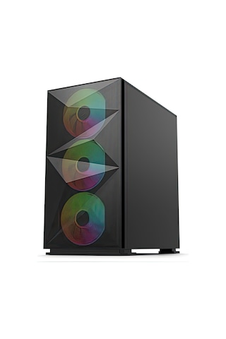 İzoly B709 Cyperpunk Tempered Glass 550W Matx Gaming Bilgisayar Kasası