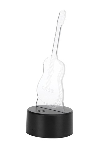 3d Gitar Gece Lambası Led 7 Renk Gece Lambası Anahtarı Masaüstü Lambası Ev Dekorasyonu Diğer