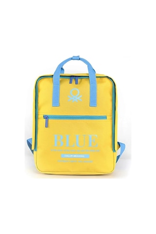 United Colors Of Benetton Bntknk Unisex Sırt Çantası Sarı - Mavi