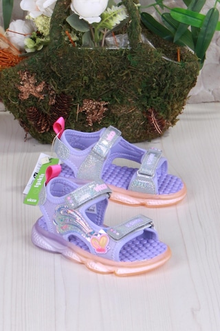 Vicco 332.b25y.254 Lila Can Anatomik Işıklı Kız Çocuk Sandalet Lila