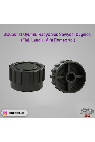 Blaupunkt Uyumlu Radyo Ses Seviyesi Düğmesi Fiat, Lancia, Alfa Romeo Vb.
