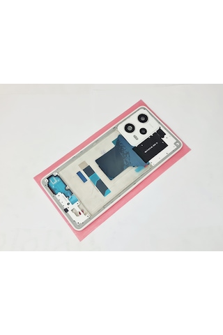 Xiaomi Redmi Note 12 Pro -5g- Uyumlu Full Kasa Arka Kapak Batarya Kapağı - Beyaz Çok Renkli