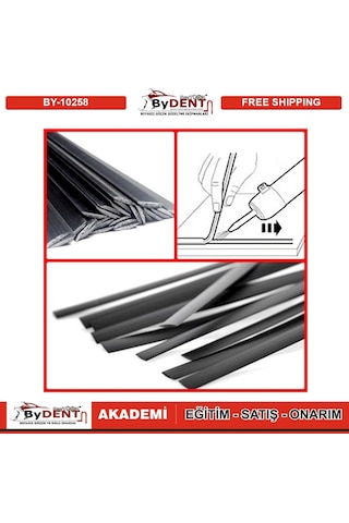 Plastik Elektrot - Kaynak Çubuğu - P Pp Siyah Geniş Plastik Elektrot - Kaynak Çubuğu - P Pp Siyah Geniş