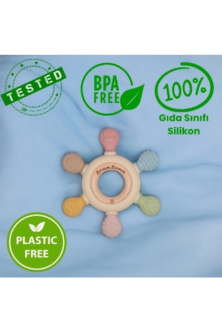 Silikon Bebek Diş Kaşıyıcı Hafif Ve Rahat Kavranır Çok Renkli