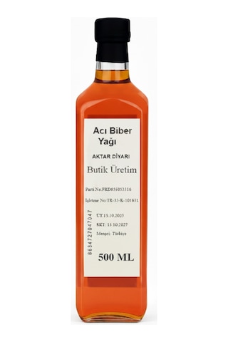 Acı Biber Yağı 500 Ml Aktar Diyarı Diğer
