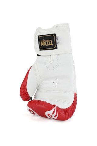 Titan Sport Kırmızı Siyah İşlemeli Boks Eldiveni Çok Renkli