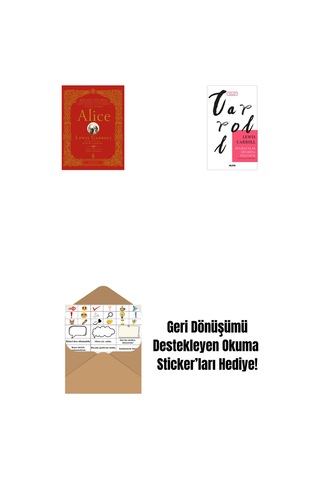 Alice Ciltli + Bulmacalar Diyarına Yolculuk + Okuma Sticker'ları
