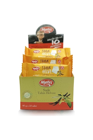 Mini Sade Ve Kakaolu Paket Helva 40 Gr 40 Adet