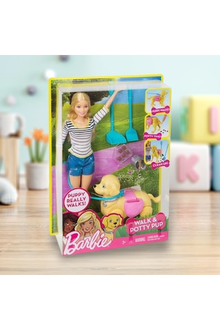 Barbie Barbıe Yürüyüş Ve Oyun Arkadaşı Köpekçik Walk Potty Pup