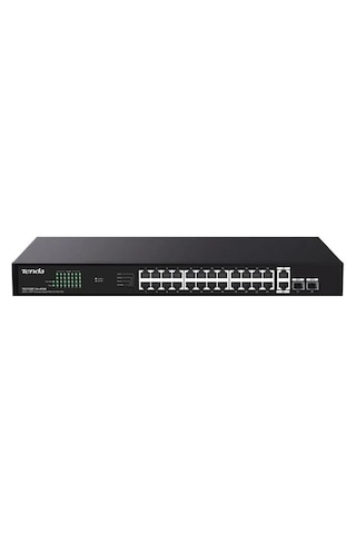 Tenda Teg1128p-24-410w 24 Port Poe+ 10-100-1000 2 Port Sfp 2 Port Uplink Switch Çelik Kasa Kdo